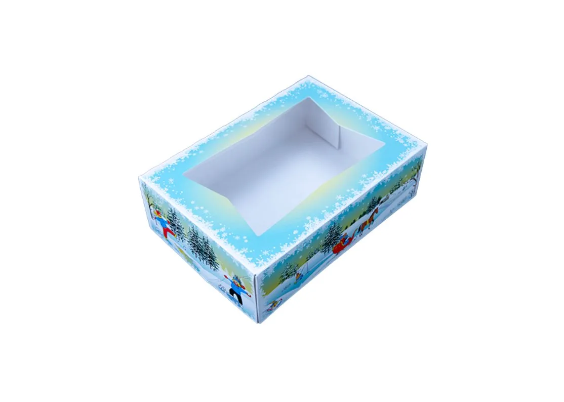 Caja Winter Wonderland para Panadería 20.3X14.6X6.4