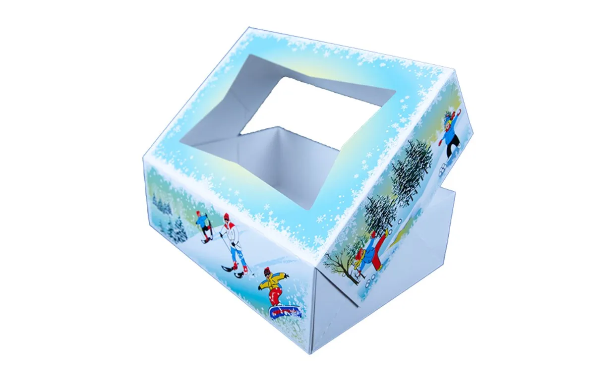 Caja Winter Wonderland para Panadería  20.3X14.6X6.4