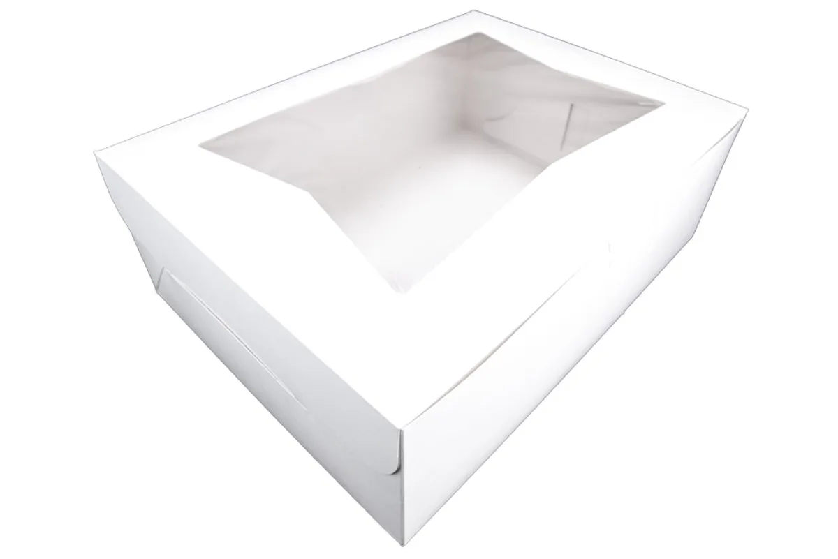 Caja para Panadería con Ventana 19X14X6 -1/2