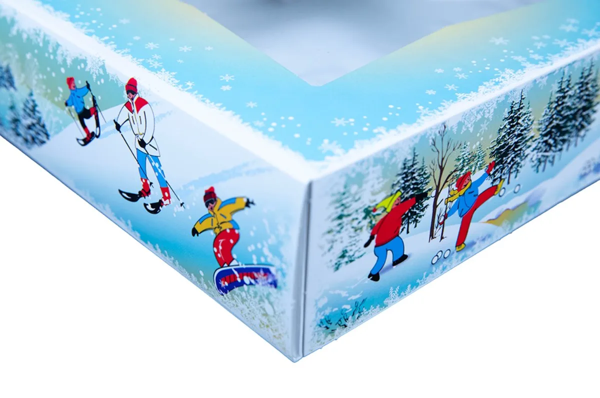 Caja Winter Wonderland para Panadería 9X9X2- 1/2