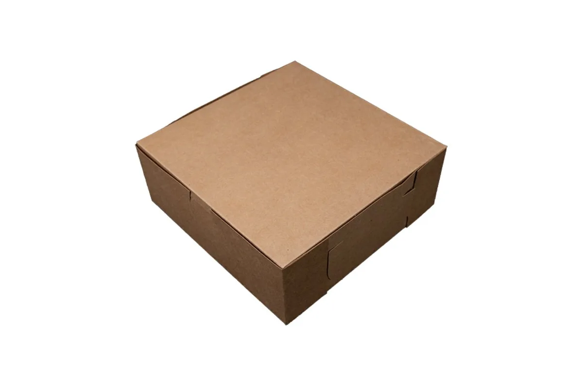 Caja Premium Kraft para Panadería 8x8x3"