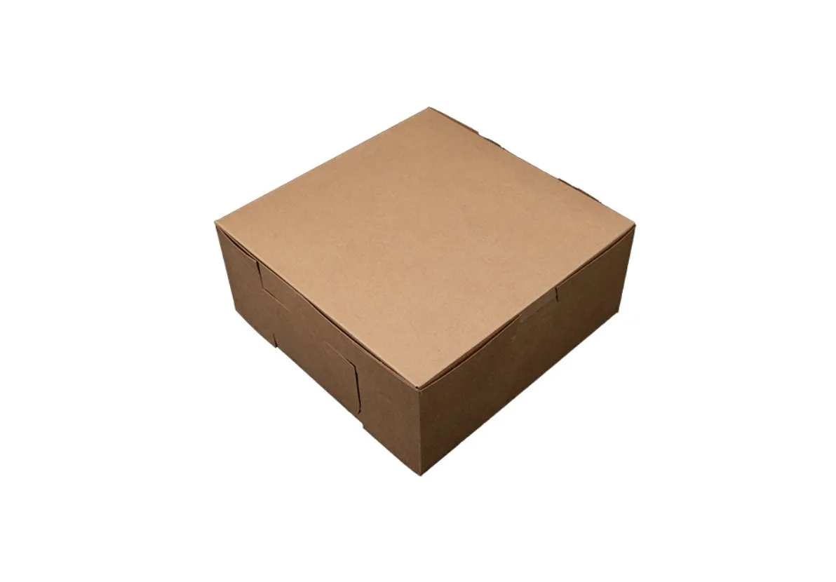 Caja Premium Kraft para Panadería 7x7x3"