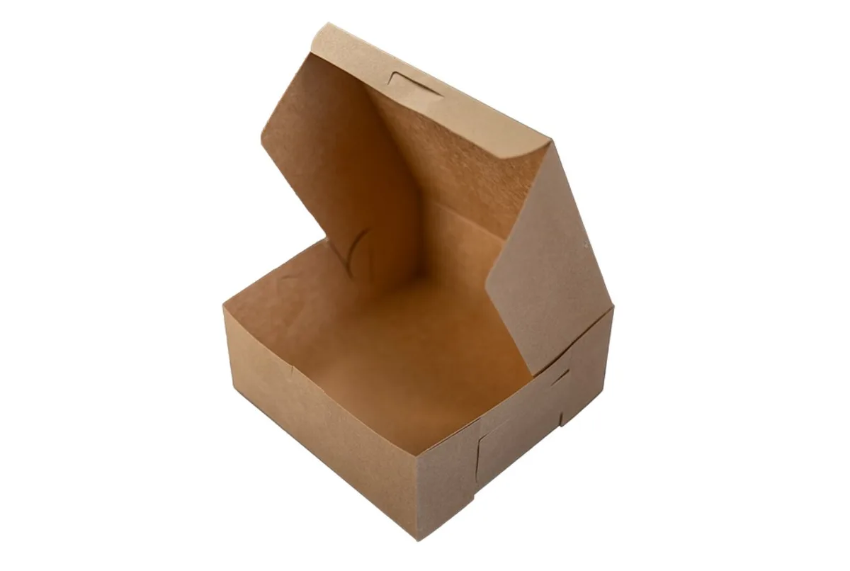 Caja Premium Kraft para Panadería  7x7x3"