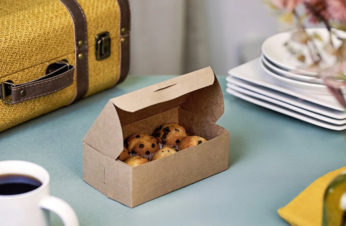 Caja Premium Kraft para Panadería  6-1/4x3-3/4x2-1/8"
