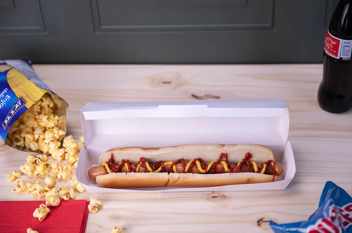 Contenedor Clamshell para Hot Dog Foot Long