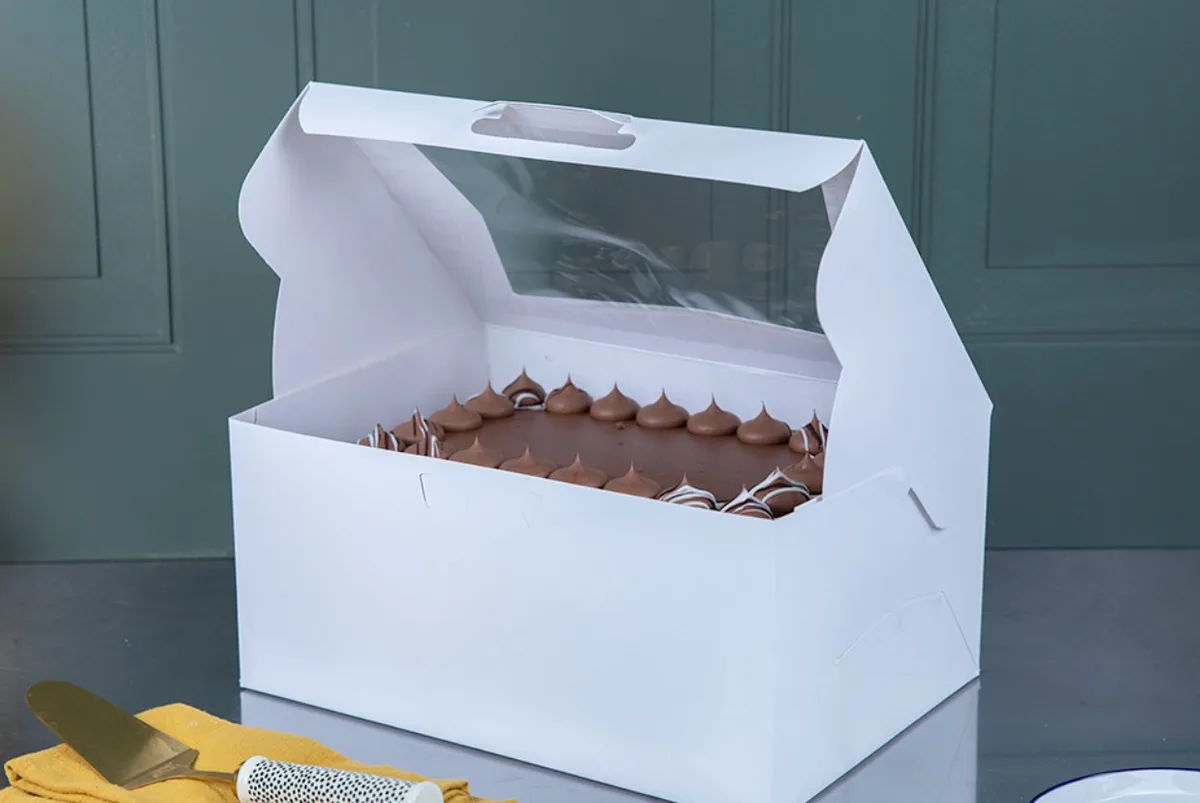 Caja para Panadería con Ventana 14X10X6 -1/2