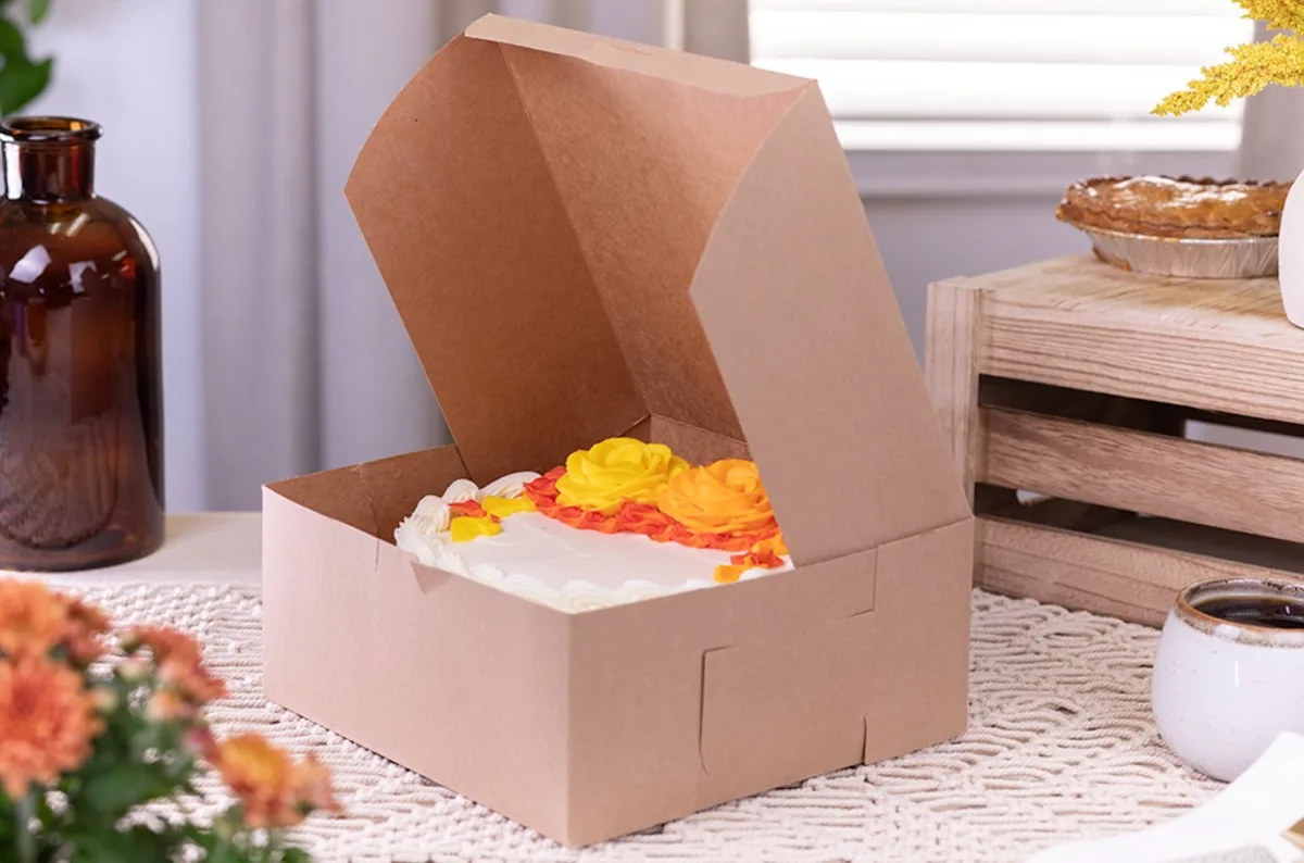 Caja Premium Kraft para Panadería 9X9X4