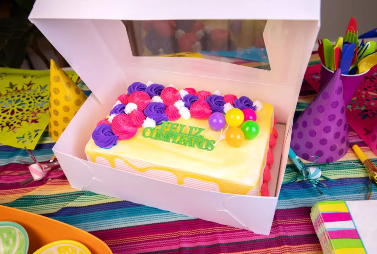 Caja para Panadería con Ventana 14X10X4"