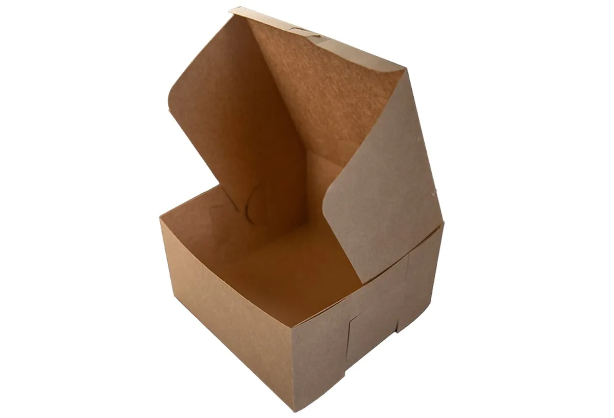Caja Premium Kraft para Panadería 10X10X5"