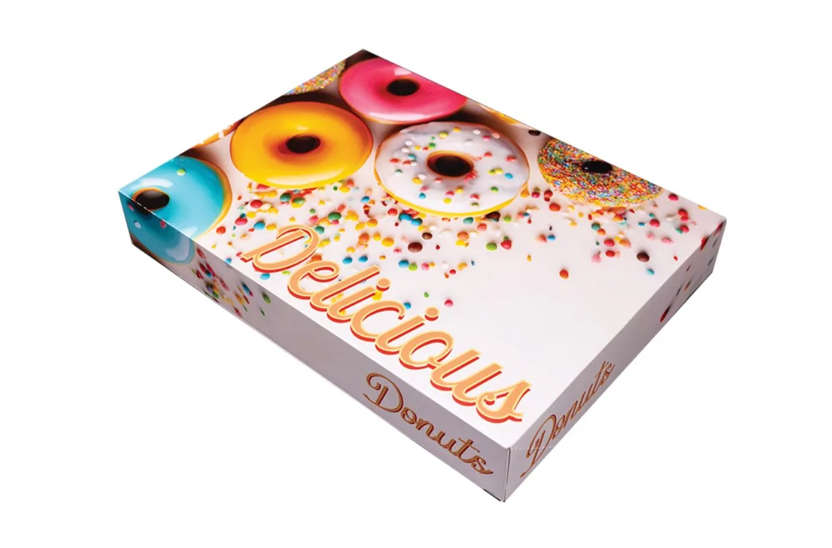 Caja para Docena de Donas “Delicious” 