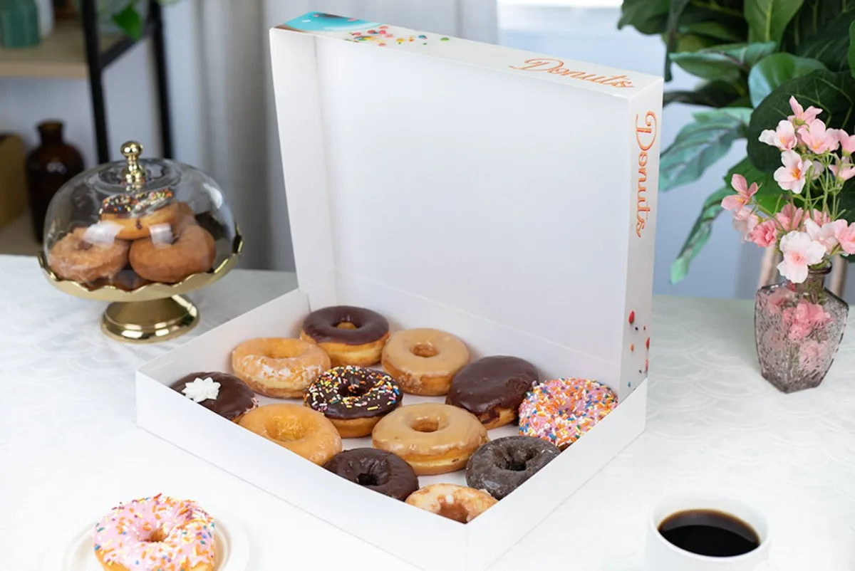 Caja para Docena de Donas “Delicious” 