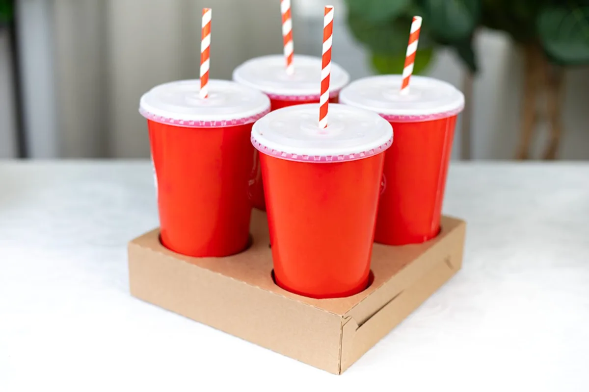 Portavasos de Cartón para 4 Bebidas