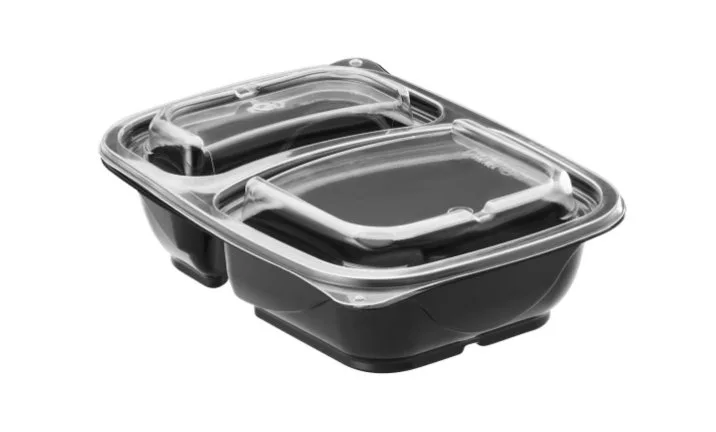 Contenedor 8" x 6" – 2 Divisiones con tapa ProToGo®